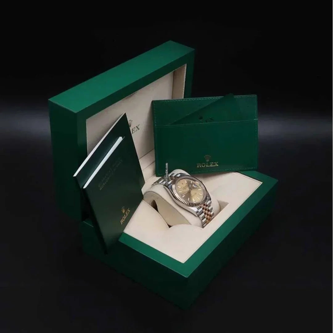 luxury Watch Datejust Gold Silver Gold Dial Metal Watch