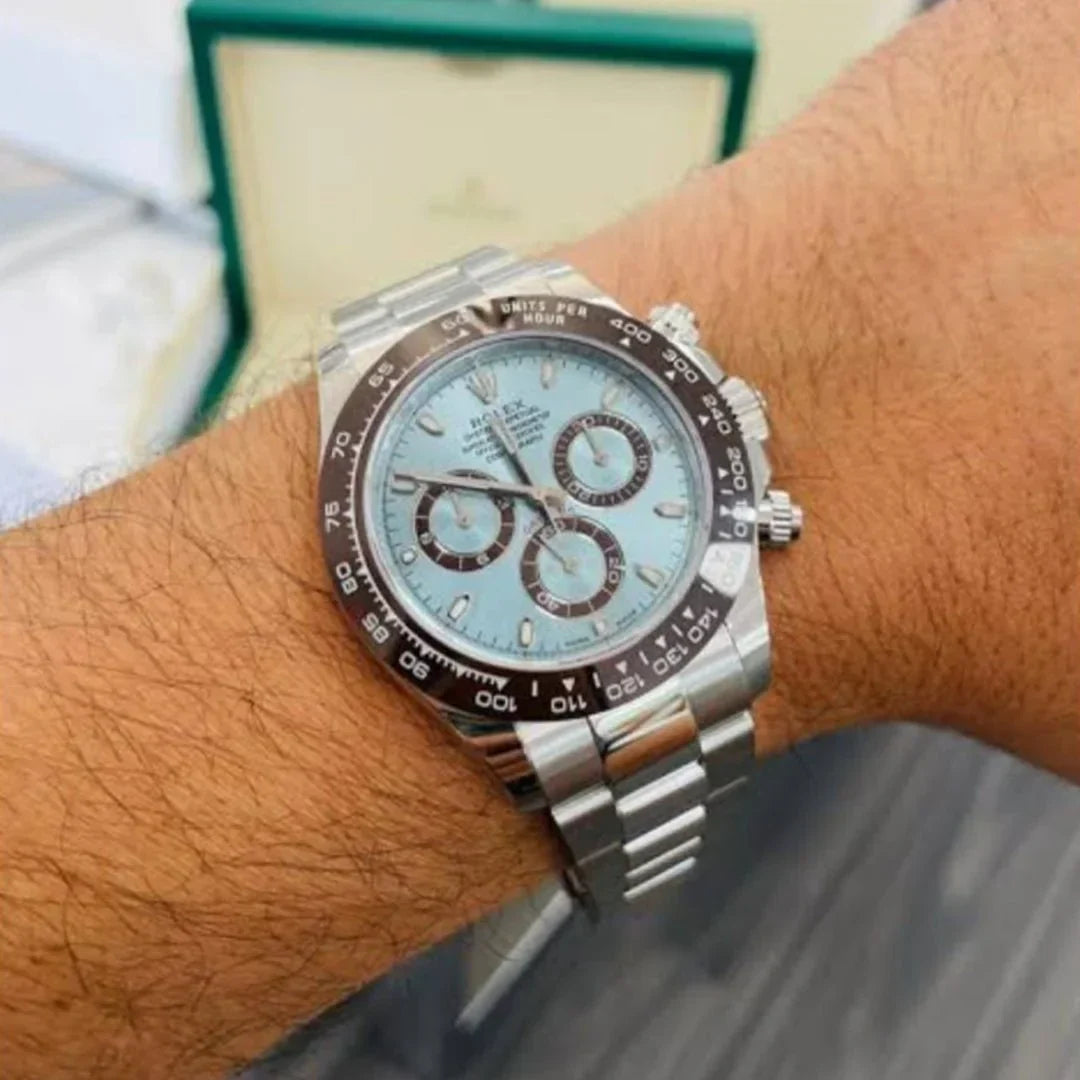 luxury Watch Daytona Platinum Ice Metal Virat Kholi Watch