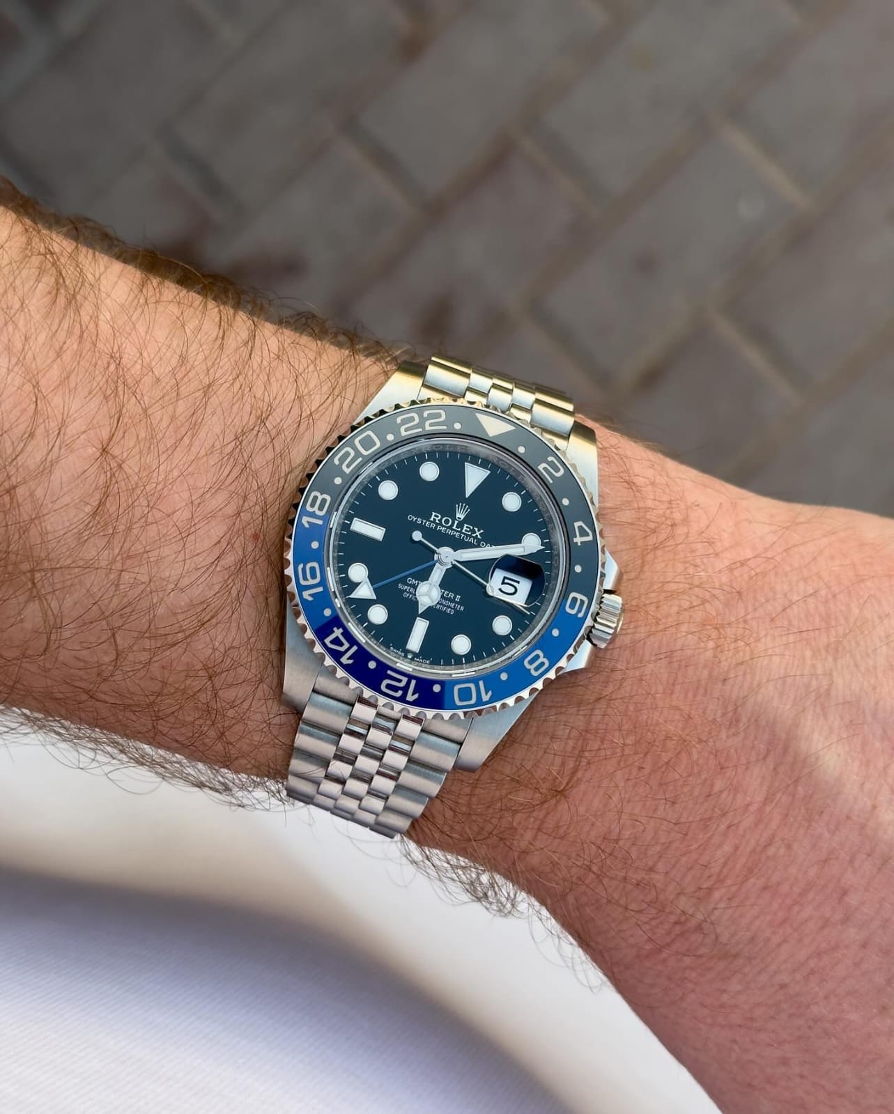 luxury Watch silver black blue