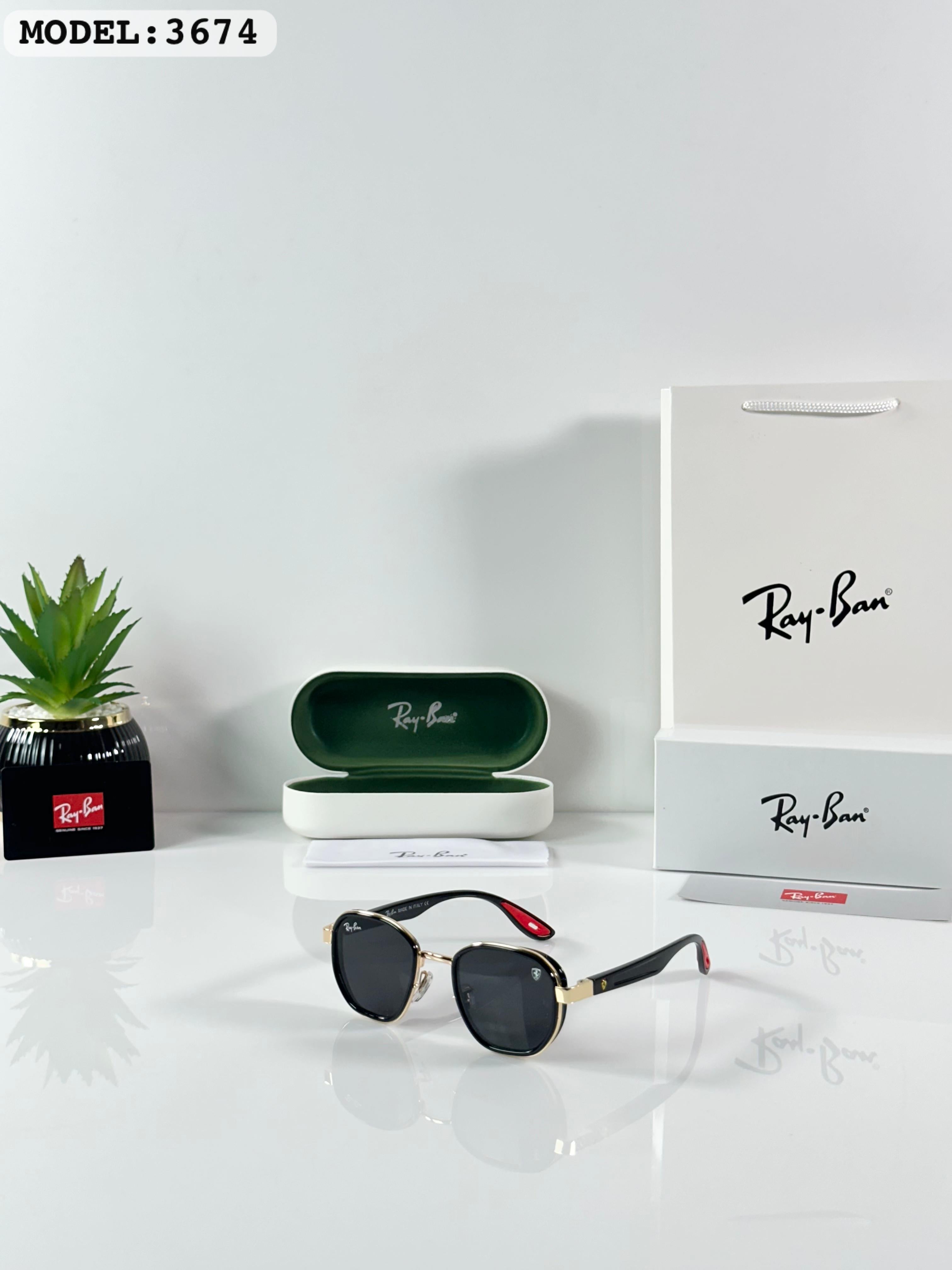 RAYB_AN 3674 GOLD BLACK
