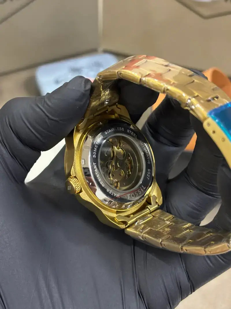 Fos_sil Bronson Automatic Golden-Black Dial
