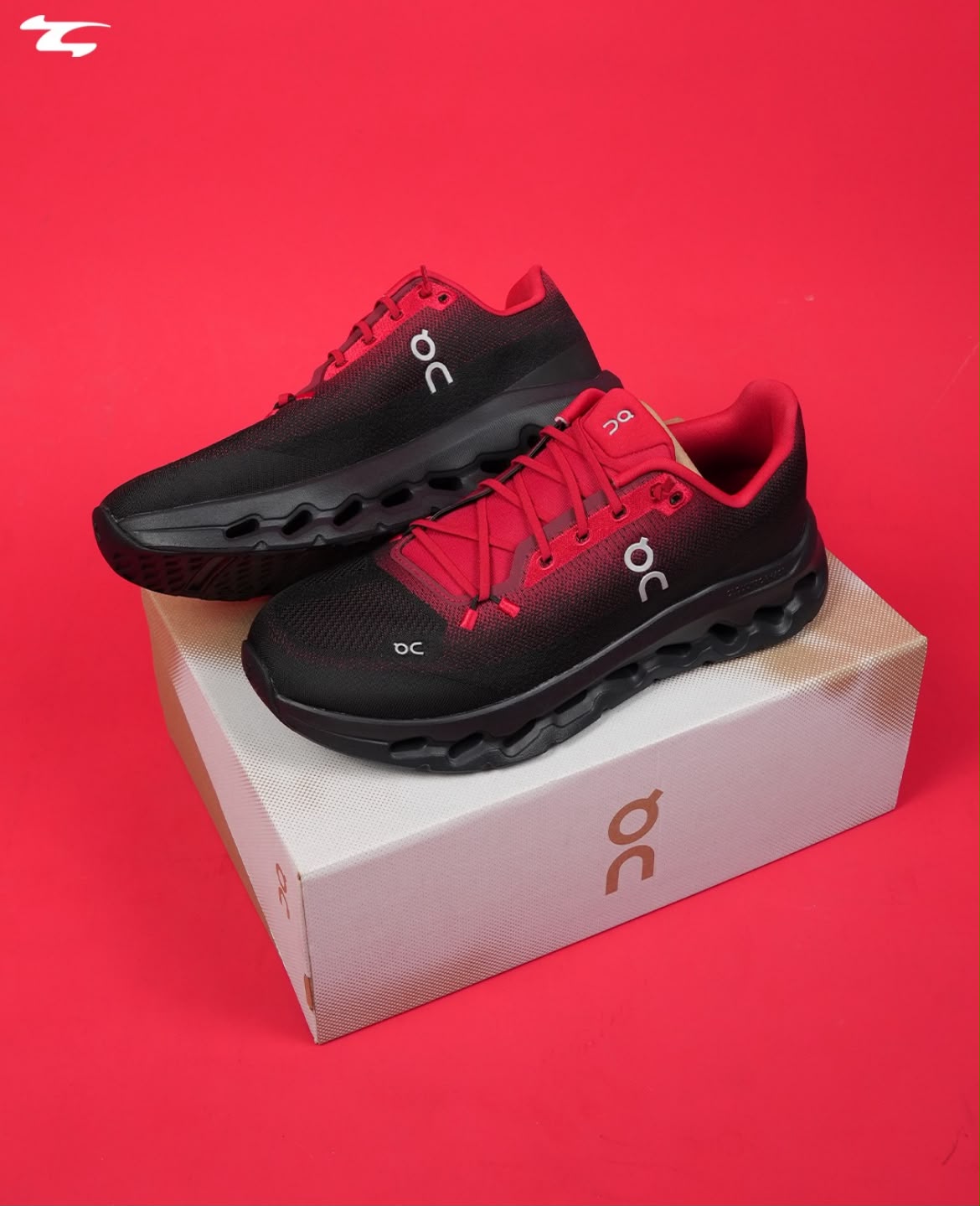 ON CLOU_D TILT BLACK RED