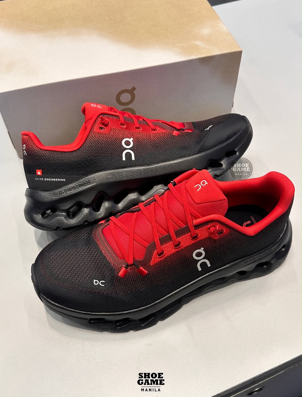 ON CLOU_D TILT BLACK RED