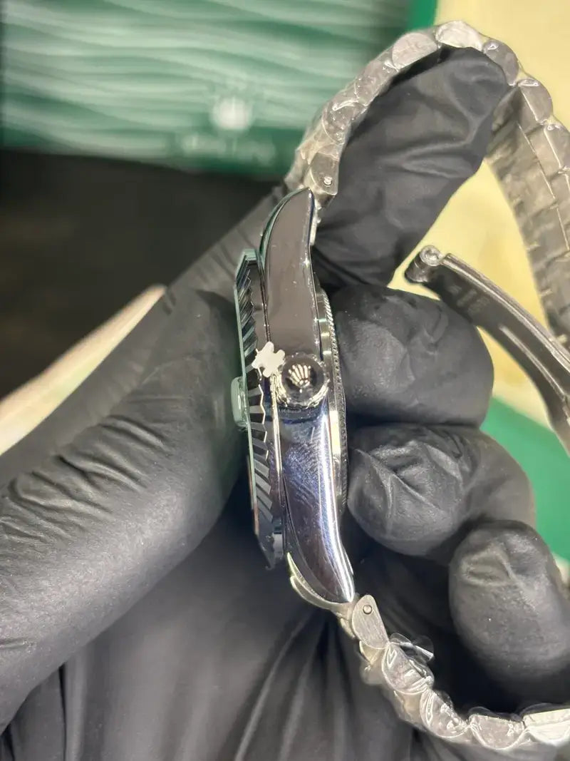 Rol_ex day date silver green