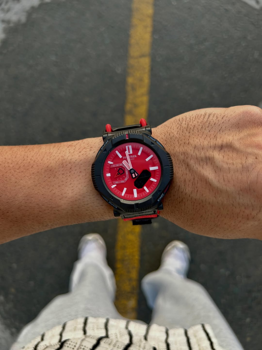 BePrimi's Cas_io Protrek Hiker Line PRJ-B001 Full Red