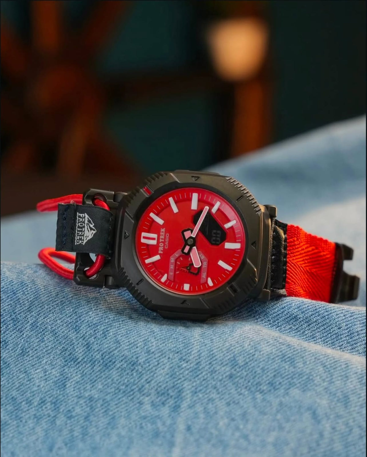 BePrimi's Cas_io Protrek Hiker Line PRJ-B001 Full Red