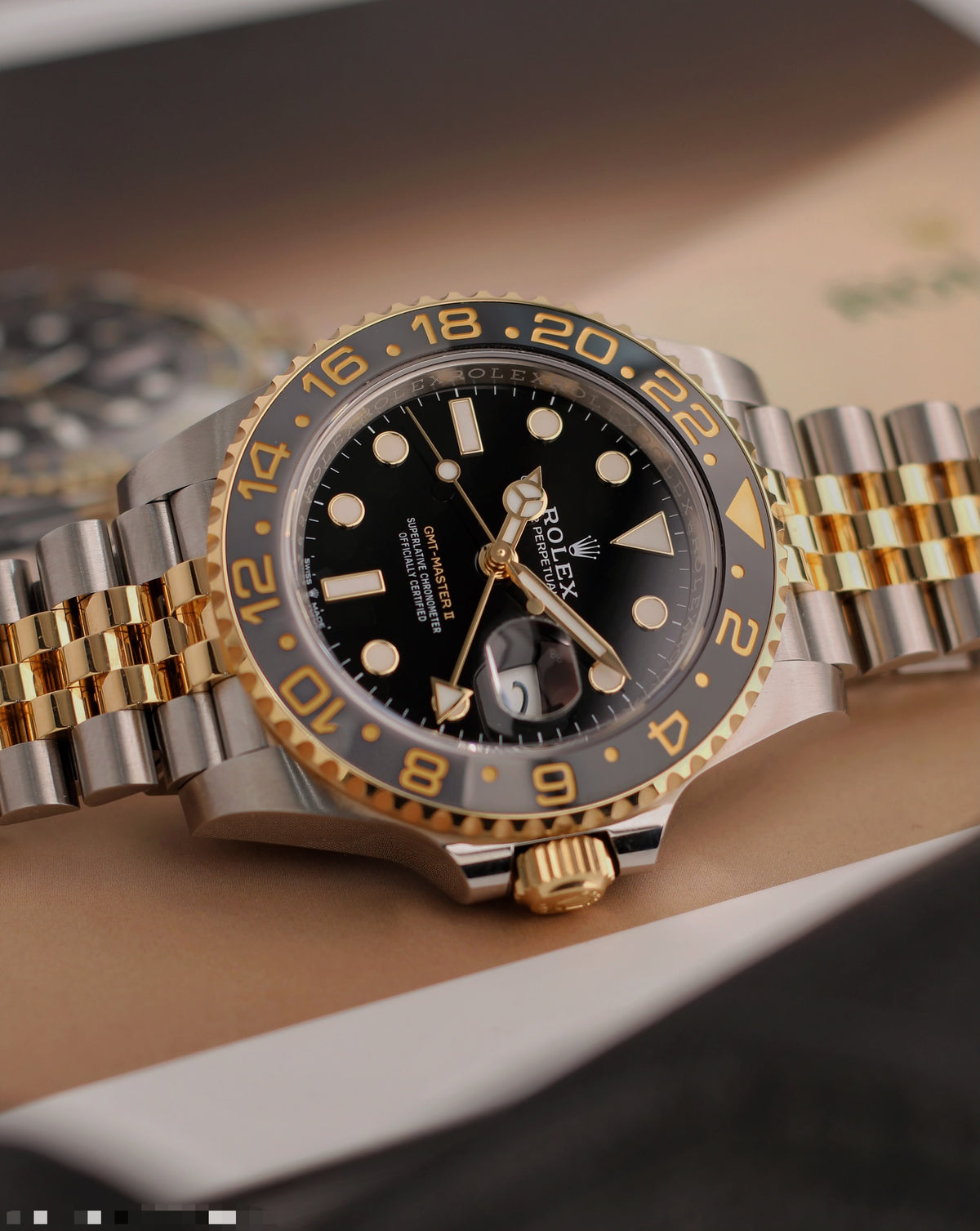 Rol_ex Gmt Shift Dual tone gold