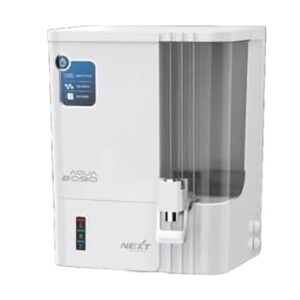 Aqua H Tech Aqua2090 Smart Water Purifier With 5 Stage Purification System, Copper + Alkaline + Zinc 3in1 Booster, Auto Fill And Shut System, Suitable for Home (Pack Of 1) (White & Grey)