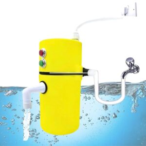 DRUMSTONE ( Winters Special 17 Years Warranty ) Portable Instant Water Geyser with Auto-Cut & Copper Heating | Energy-Saving, Shockproof & Compact Design for Home, Kitchen & Office Use-Multicolor